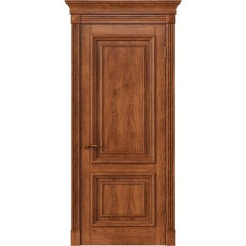 Межкомнатная дверь массив дуба Alvero Екатерина орех глухая