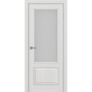 Межкомнатная дверь Тоскана багет 640.21 ясень серебристый со стеклом