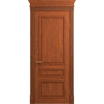 Межкомнатная дверь массив ясеня Viporte Рим коньяк глухая
