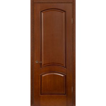 Межкомнатная дверь шпон Леон М тёмный анегри глухая