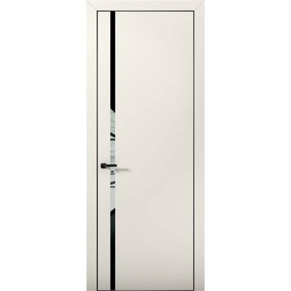 Межкомнатная дверь Палладий 8 магнолия со стеклом