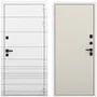 Входная дверь Бионика белый матовый панель гладкая