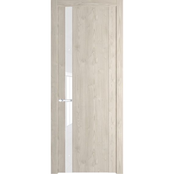 Межкомнатная дверь 1.2N каштан светлый остеклённая