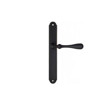 Ручка на планке для межкомнатной двери Retro PL01-NM чёрная матовая