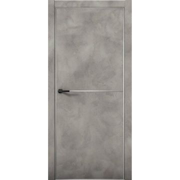 Межкомнатная дверь Плутоний 2 бетон лофт глухая