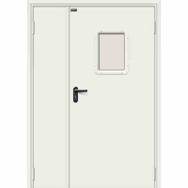 Дверь противопожарная стальная ДПО-1,5 RAL 7035