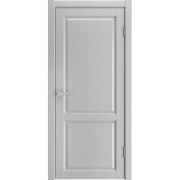 Межкомнатная дверь экошпон Эмалит 2 светло-серый глухая