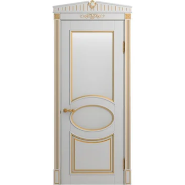 Межкомнатная дверь массив бука Лацио аворио патина золото остеклённая