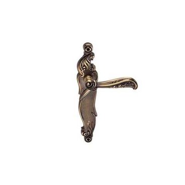 Ручка на планке для межкомнатной двери Rizo античный кофе