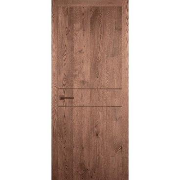 Межкомнатная дверь массив дуба Легно 8 дуб морёный глухая