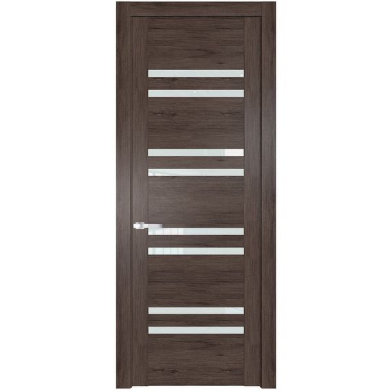 Межкомнатная дверь 1.6N дуб тобакко остеклённая