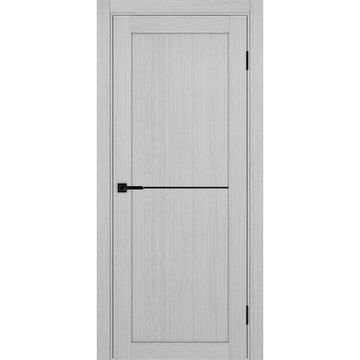 Межкомнатная дверь экошпон Турин 502АПП.11 серый дуб с молдингом