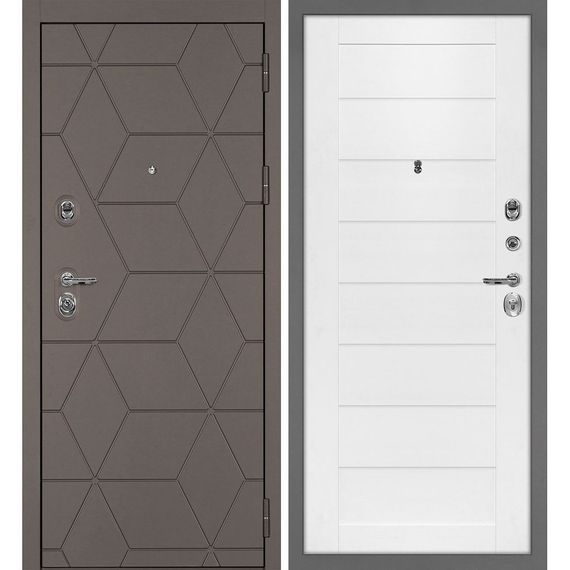 Входная дверь Тетра-181 панель сборная белоснежная
