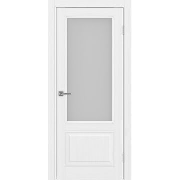 Межкомнатная дверь Тоскана багет 640.21 белый лёд со стеклом