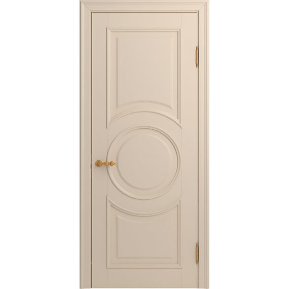 Межкомнатная дверь массив бука Viporte Лацио Амбиенте ваниль глухая