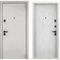 Входная дверь Super Omega PRO MP колоре бьянко без рисунка ПВХ бетон известковый