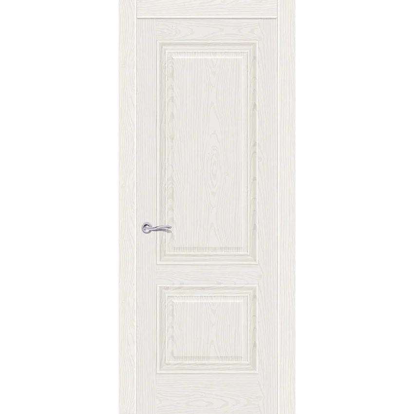Фото ульяновской двери Элеганс 1 в цвете белый ясень без стекла