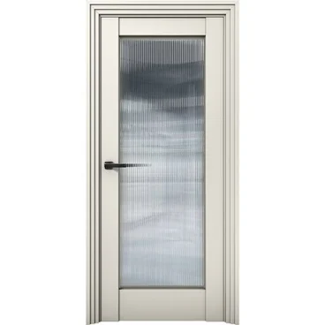 Межкомнатная дверь Никель 5 магнолия со стеклом