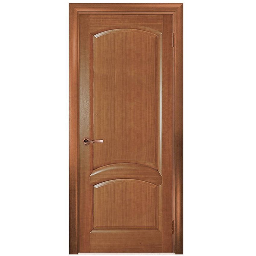 Межкомнатная дверь шпон Соло тёмный анегри глухая