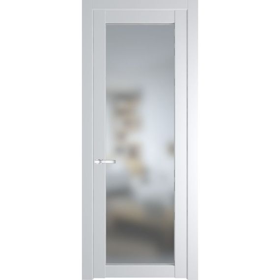 Межкомнатная дверь эмаль Profil Doors 1.1.2PD крем вайт остеклённая
