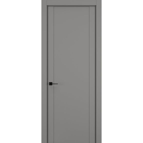 Фото межкомнатной двери керамик FL 1 серый глухая