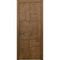 Межкомнатная дверь массив дуба шпон ясеня Alvero Флэт-3 аликанто глухая