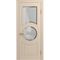 Межкомнатная дверь массив бука Viporte Лацио Амбиенте ваниль остекление 2