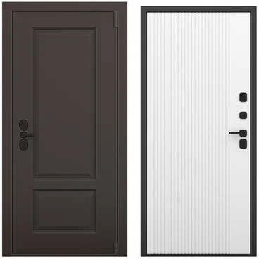 Входная дверь Шэбби амаретто силк панель шторм