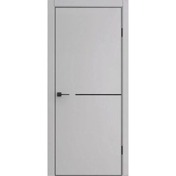 Межкомнатная дверь экошпон ДП-50.1 silver gray глухая