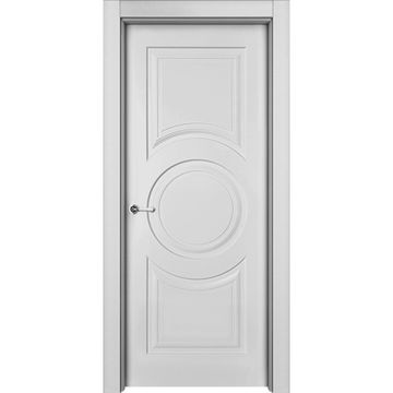 Межкомнатная дверь эмаль Ofram Метро белая глухая