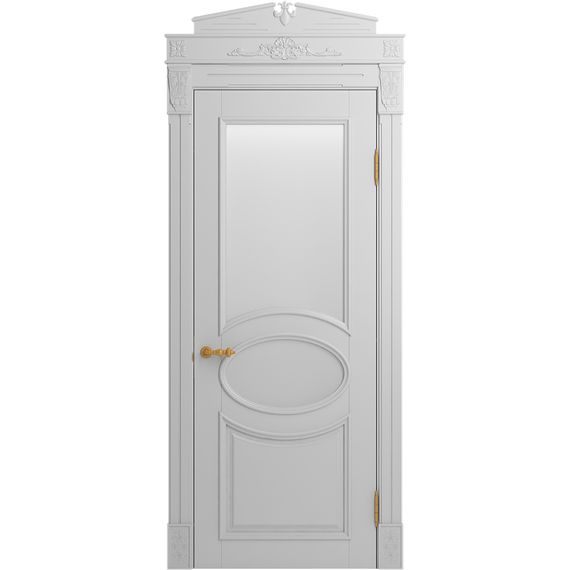 Межкомнатная дверь массив бука Viporte Лацио аворио остеклённая