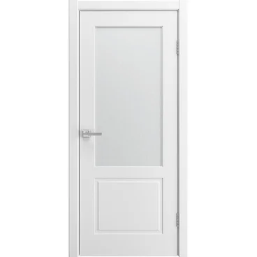 Межкомнатная дверь эмаль Капри 2 белая со стеклом