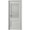 Межкомнатная дверь винил Рим платина со стеклом