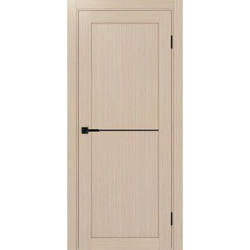 Межкомнатная дверь экошпон Турин 502АПП.11 белёный дуб с молдингом