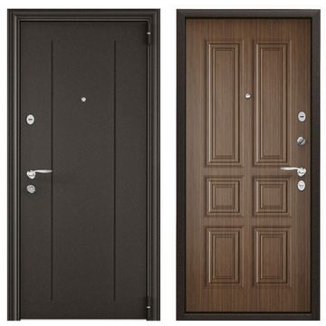 Входная стальная дверь Torex Delta 100 RGSO букле коричневый D6-34 ларче орех