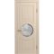 Межкомнатная дверь массив бука Viporte Лацио Амбиенте ваниль остекление 4