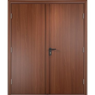 Дверь противопожарная деревянная двупольная ПВХ EI60 итальянский орех