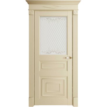 Межкомнатная дверь экошпон Uberture Florence 62001 серена керамик остеклённая