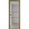 Алюминиевая межкомнатная дверь 2AХ шампань остеклённая