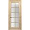 Межкомнатная дверь массив дуба без сучка Дверцов Кастро ПО-10 остеклённая