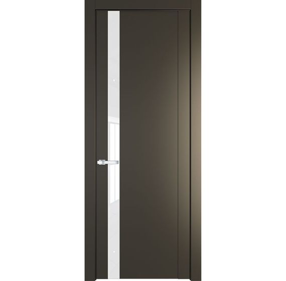 Межкомнатная дверь 1.2P перламутр бронза остеклённая