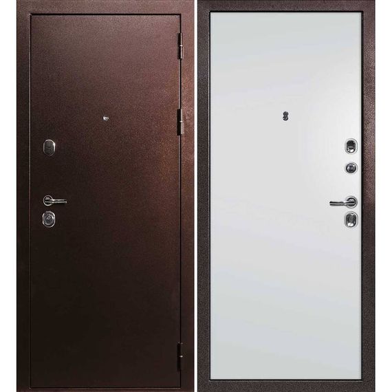 Входная дверь С-3 антик медь панель гладкая агат