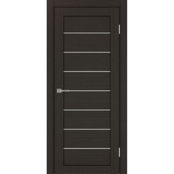 Межкомнатная дверь экошпон Турин 508.12 венге остеклённая