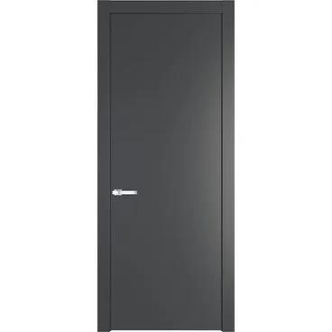 Межкомнатная дверь 1PW графит глухая