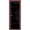 Алюминиевая межкомнатная дверь 5AХ красный антрацит остеклённая