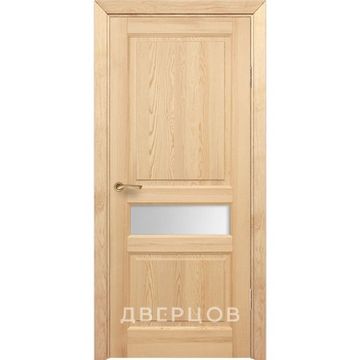 Межкомнатная дверь массив сосны Дверцов Болонья ПО-1/2 под покраску под остекление