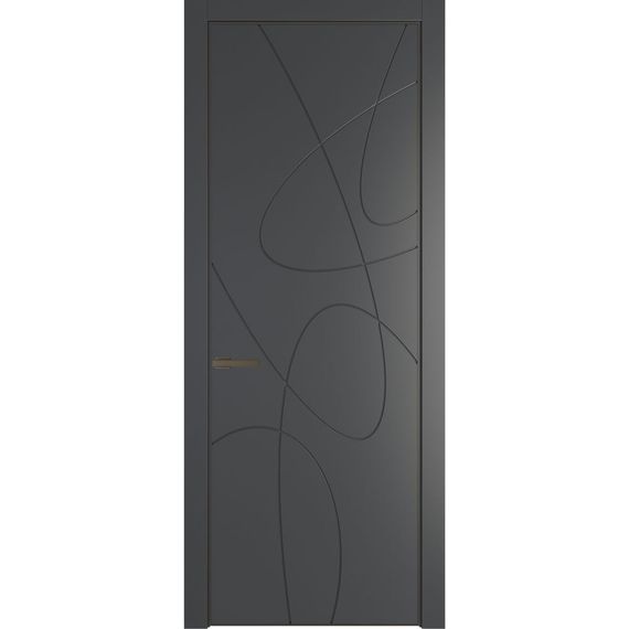 Межкомнатная дверь 6PA графит глухая