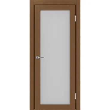 Межкомнатная дверь экошпон Турин 501.2 орех остеклённая