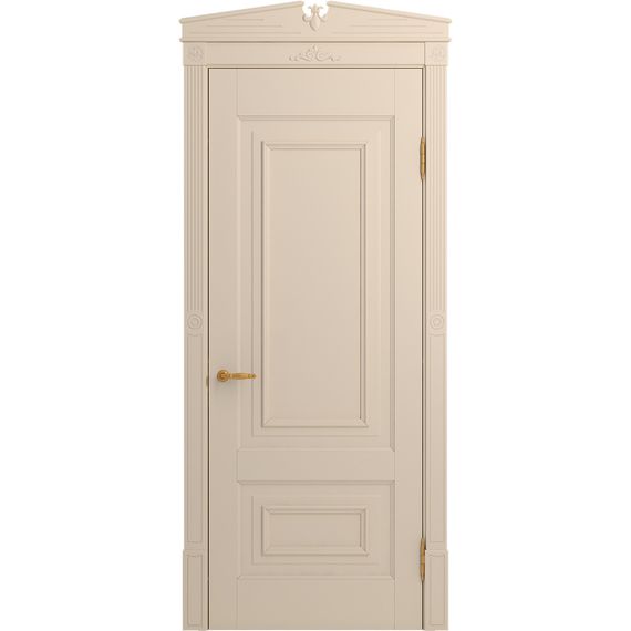 Межкомнатная дверь массив бука Viporte Неаполь ваниль глухая