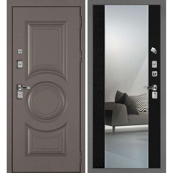 Входная дверь Плаза-177 панель венге зеркало